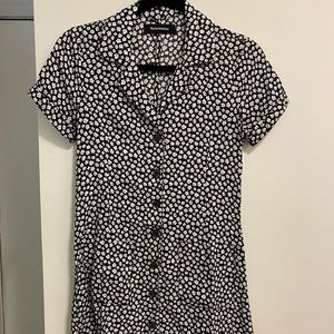 Reformation mini shirt dress XS